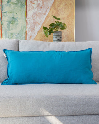 Labyrinth Organic Linen Lumbar Pillow - YaYa & Co.