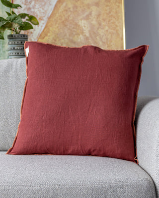 Labyrinth Organic Linen Throw Pillow - YaYa & Co.