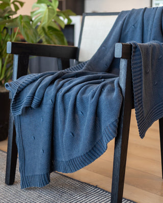 Maverick Organic Cotton Knit Throw - YaYa & Co.