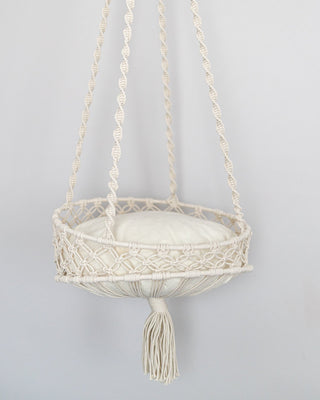 Milo Hanging Handmade Macrame Pet Bed - YaYa & Co.