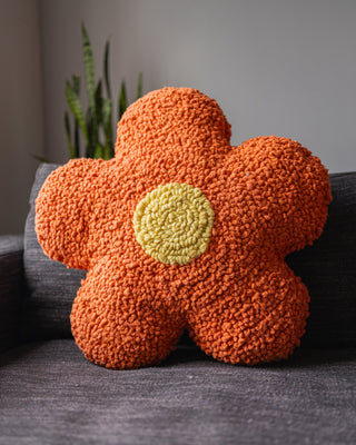Ms. Petals Abstract Flower Throw Pillow - YaYa & Co.