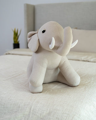 Organic Cotton Elephant Pillow - YaYa & Co.