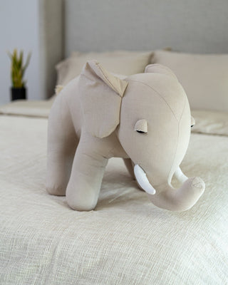 Organic Cotton Elephant Pillow - YaYa & Co.