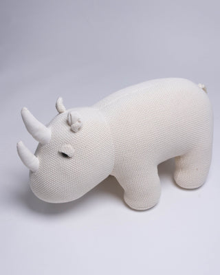 Organic Cotton Knit Rhino Pillow - YaYa & Co.