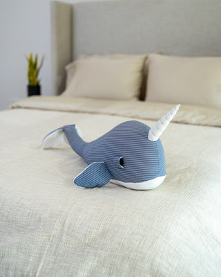 Organic Cotton Narwhal Pillow - YaYa & Co.