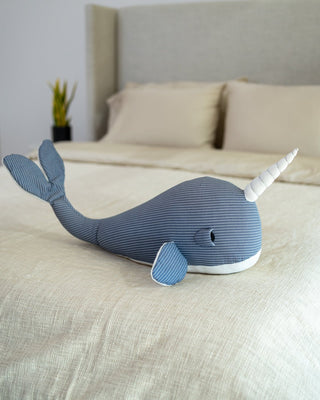 Organic Cotton Narwhal Pillow - YaYa & Co.