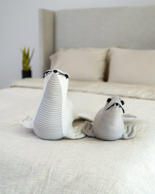 Organic Cotton Seal Pillow - YaYa & Co.