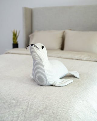 Organic Cotton Seal Pillow - YaYa & Co.