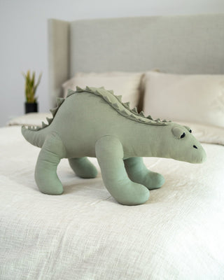 Organic Cotton Stegosaurus Dinosaur Pillow - YaYa & Co.