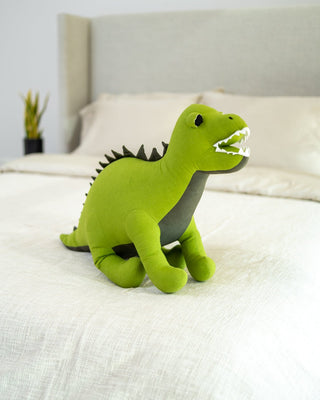 Organic Cotton T-Rex Dinosaur Pillow - YaYa & Co.