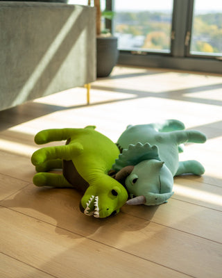 Organic Cotton Triceratops Dinosaur Pillow - YaYa & Co.