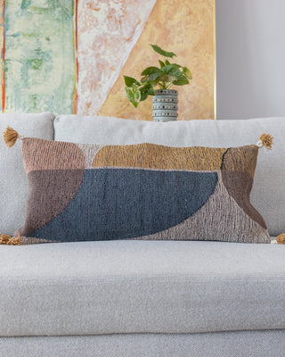 Puebla Organic Cotton Lumbar Pillow - YaYa & Co.