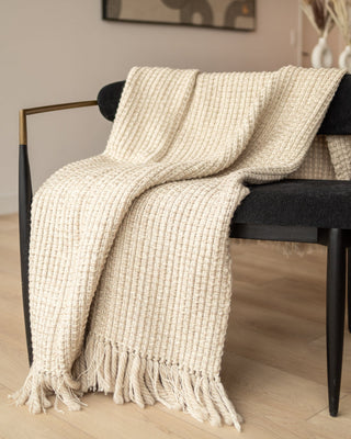 Serenity Organic Cotton and Wool Throw Blanket - YaYa & Co.