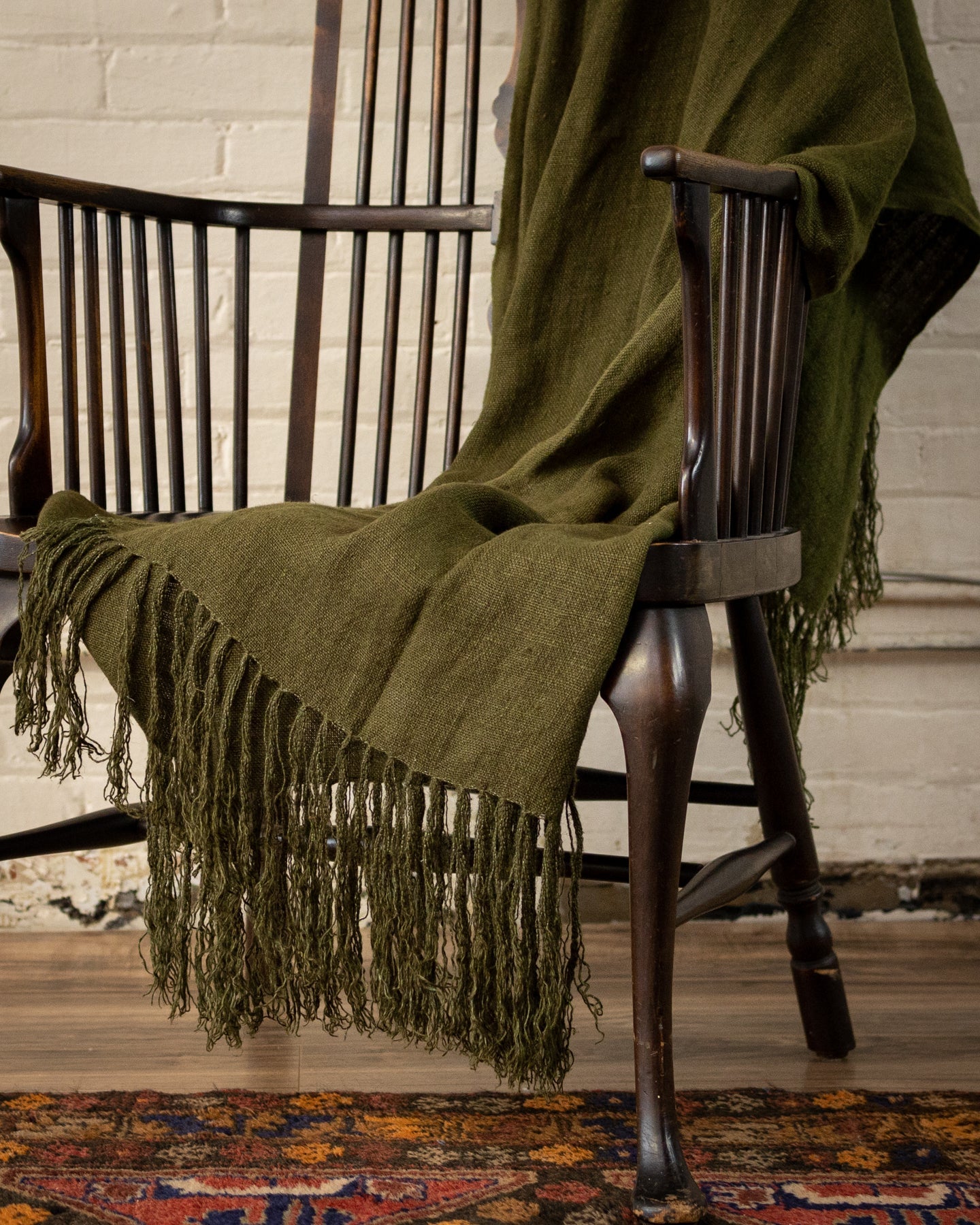 Sage linen throw 2025