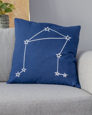 Zodiac Sign Astrology Organic Linen Throw Pillow - YaYa & Co.
